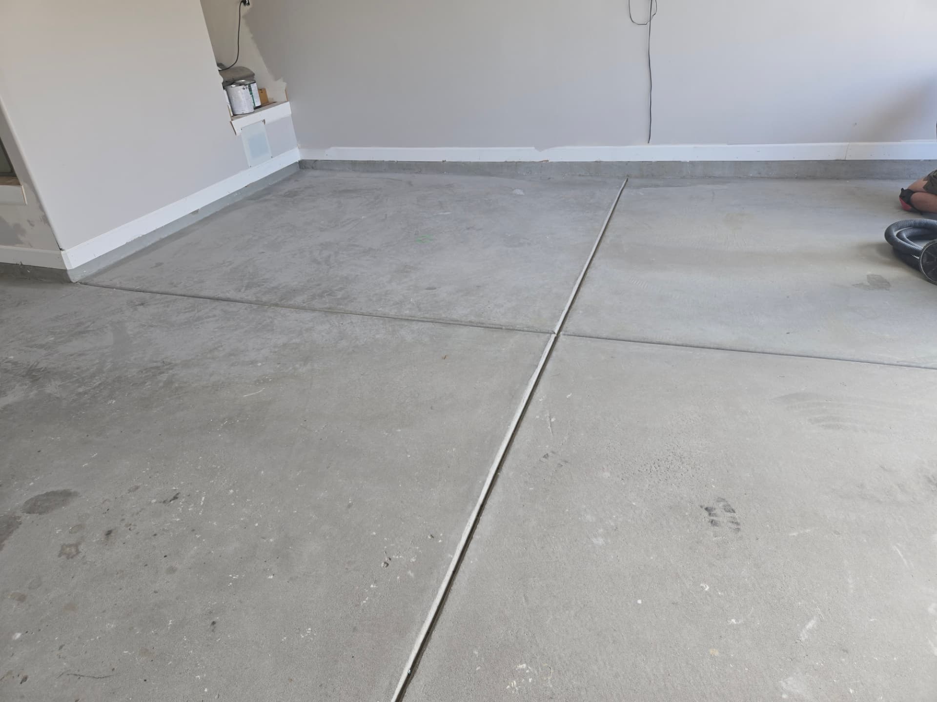 Before view of concrete coating project 1